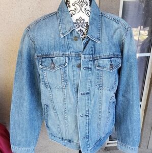 Gap Blue Patchwork Detail Denim Jacket medium used